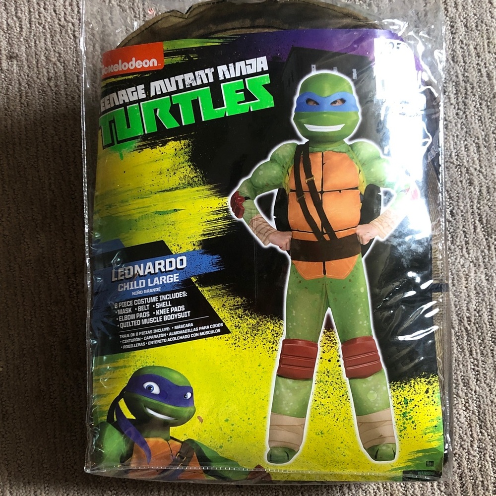 TMNT Leonardo costume NWT 12 - 14 kids large super cool 😎